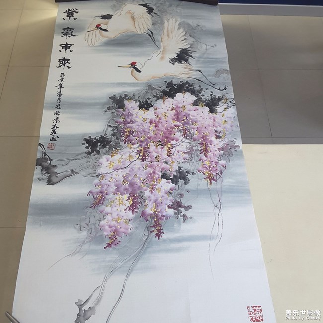 北京紫禁城书画院副院长 魏大垚国画《紫气东来》与大家共享